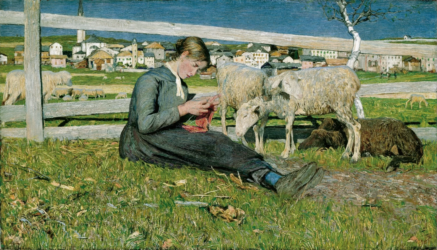 Ragazza che fa la calza, 1888 - Kunsthaus Zürich, Schweiz